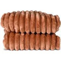 Sagaform Esther Fleece-Tæppe - Brown - 130X170CM