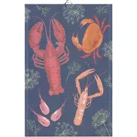 Ekelund - Skaldjursfest Käsipyyhe 40x60 cm Monivärinen