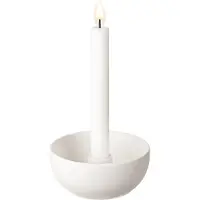 Scandi Living Valley kynttilänjalka Ø12 cm Valkoinen