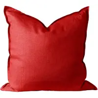 Scandi Living Calm tyynyliina pellava 50x50 cm Red