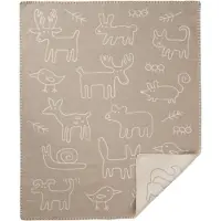 Klippan Yllefabrik In the woods -lastenhuopa 70 x 90 cm Beige