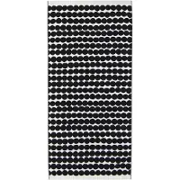 Marimekko Räsymatto pyyheliina musta kylpypyyhe 70x150 cm