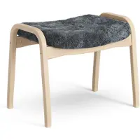 Swedese Lamino jalkarahi lakattu pyökki/lampaannahka Charcoal (tummanharmaa)