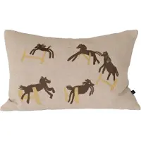 Fine Little Day Jumping horse tyynynpäällinen 38x58 cm Luonnollinen