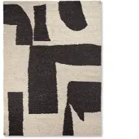 Ferm Living Piece villamatto Off-white-Kahvi, 200x300 cm