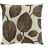 Arvidssons textil Lyckans blad tyynynpäällinen 45x45 cm Ruskea