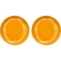 Serax Ottolenghi Feast lautanen M Ø22,5 cm 2-pakkaus Yellow stripes-white