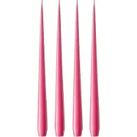 Ester & Erik -kynttilä, 4-pakkaus lakattu Clear pink 41, 32 cm
