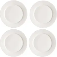 Scandi Living Kalk-lautanen 28 cm 4-pack valkoinen