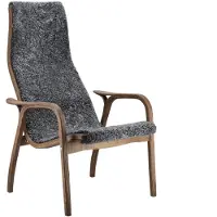 Swedese Lamino nojatuoli tammi/lampaannahka Special Edition Rubio Monocoat Chocolate-Charcoal