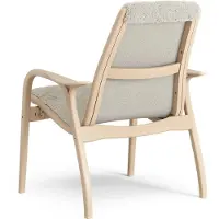 Swedese Laminett nojatuoli lakattu pyökki/lampaannahka Moonlight (beige)