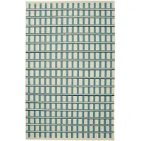 Chhatwal & Jonsson Mysore villamatto 180x270 cm Off white-heaven blue