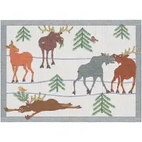 Ekelund Linneväveri Clumsy moose -pöytätabletti 35 x 48 cm