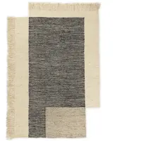 Ferm Living Counter villamatto Hiili-vaaleanharmaa, 140x200 cm