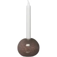 ERNST kynttilänjalka lasi Ø11 cm Ruskea