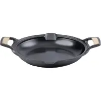 Victoria Signature paellapannu kiillotettua valurautaa 33 cm Musta