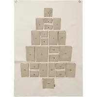 Ferm Living Pine joulukalenteri Maxi, 90 x 125 cm