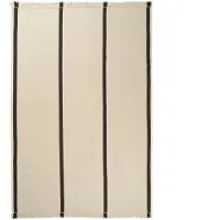 Ferm Living Calm kelim matto Off-white, Coffee, 200x300 cm