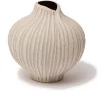 Lindform Line vaasi Sand white stone stripe, medium