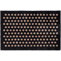 Tica Copenhagen Floormat Polyamide, 60X40 Cm, Dot Design - Black - 60X40X0.7CM