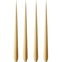 Ester & Erik -kynttilä, 4-pakkaus matta beige 14/2, 42 cm