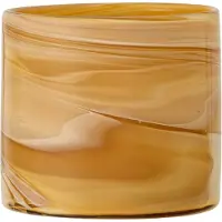 Bloomingville Sylas Fyrfadsstage, Orange, Glas