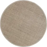 Dixie Jenny Sisal -matto pyöreä Natural grey Ø 150 cm