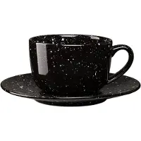 Scandi Living Freckle lautasellinen kuppi 26 cl Musta