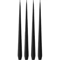 Ester & Erik -kynttilä, 4-pakkaus matta Velvet matt black 95, 32 cm