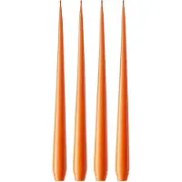 Ester & Erik -kynttilä, 4-pakkaus lakattu Mild orange 16, 32 cm