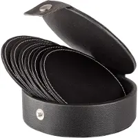 Dorre Visby lasinaluset Ø10 cm 6-pack Musta