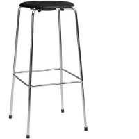 Fritz Hansen High Dot baarijakkara Musta saarni-kromi