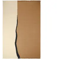 Ferm Living Soil Kelim matto Dark sand-off white, 200x300 cm