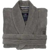 Lexington Home Hotel Velour Robe - Grey - XS