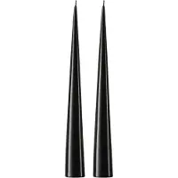 Ester & Erik -kartiokynttilä 37 cm, 2-pakkaus lakattu Raw black 75-0