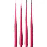 Ester & Erik -kynttilä, 4-pakkaus matta Deep pink 41/2, 32 cm