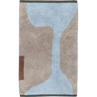 Mette Ditmer Figura matto Light blue, 70x150 cm