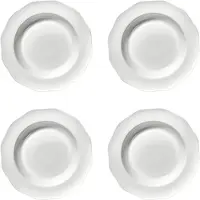 Serax Silhouette pasta lautanen Ø22 cm 4 kpl White