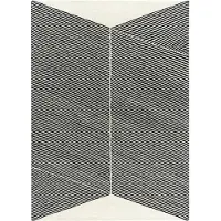 NJRD Rectangles-villamatto, luonnonvalkoinen 170x240 cm