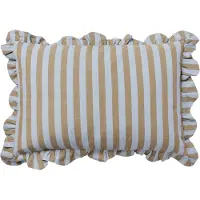 Broste Copenhagen Ina tyynynpäällinen Hiekanharmaa-siniruskea merilevä, 40x60 cm
