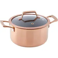 Hâws Santo Casserole 3.4L W/Lid Hybrid Coating Rose Gold - Gold - 3.4 L