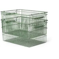 Ferm Living Cala kori pinottava 2-pakkaus Verdant green