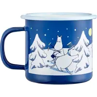 Muurla Moomin emalimuki 37 cl Tähtitaivas