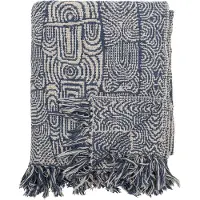 Bloomingville Bresso-viltti 130x160 cm Sininen