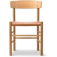 Fredericia Furniture J39-tuoli Öljytty tammi nahka Omni 307 cognac