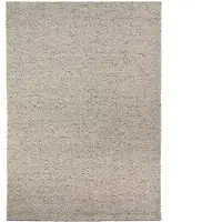 Scandi Living Furrow villamatto luonnonvalkoinen/harmaa 170x240 cm