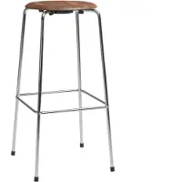 Fritz Hansen High Dot baarijakkara Pähkinäpuu-kromi