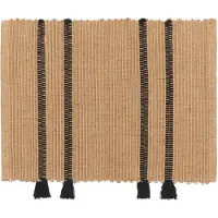 Broste Copenhagen Ezra ovimatto 50x70 cm Natural-black