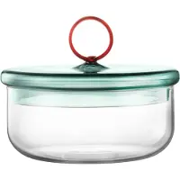 Muurla Loop matala kulho kannella Ø15 cm Kirkas teal amber