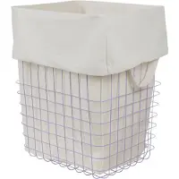 Mette Ditmer Store-It Basket With Canvas Bag - Purple - W32X L40X H50CM